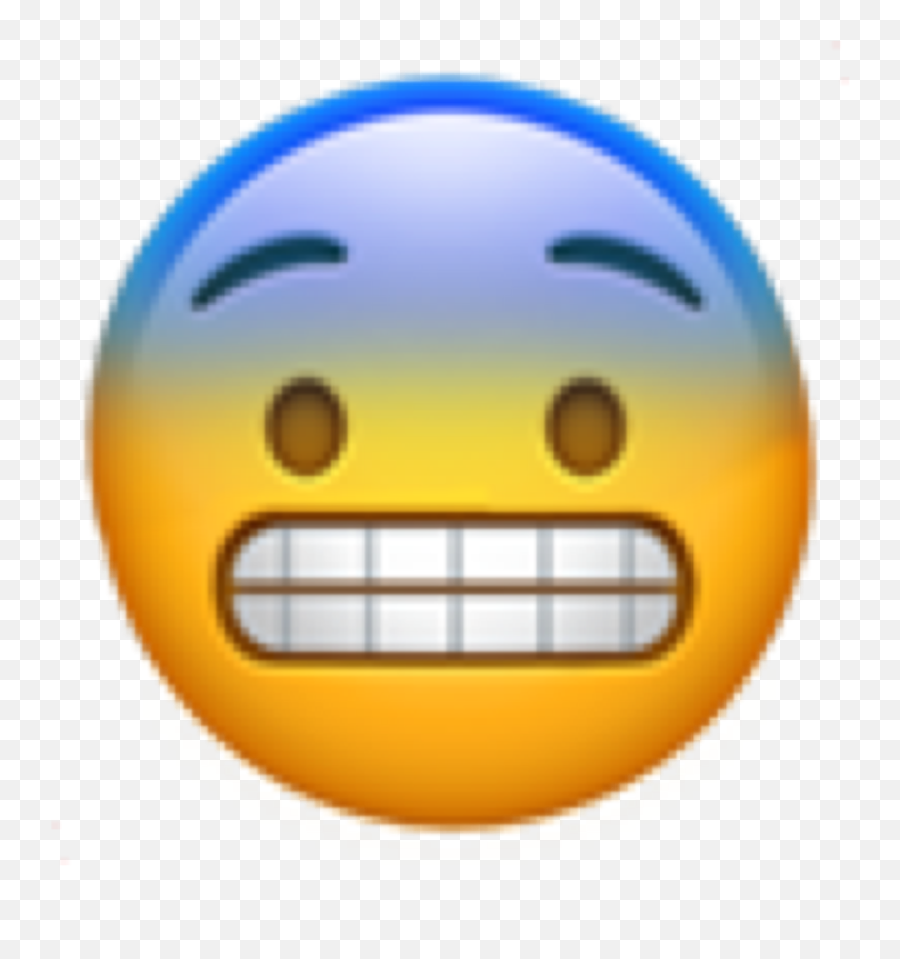 Emoji Mix Scared Emoji Sticker - Happy,Scared Emoji