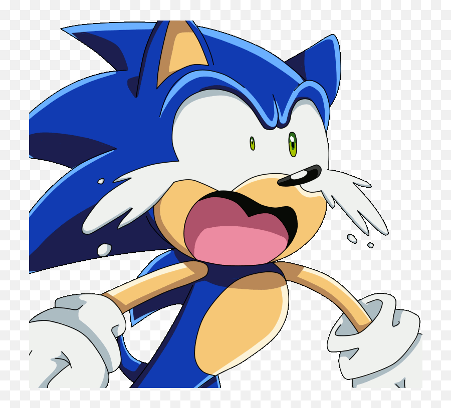 2016 - Sonic Scared Gif Emoji,Sonic X Emotions.