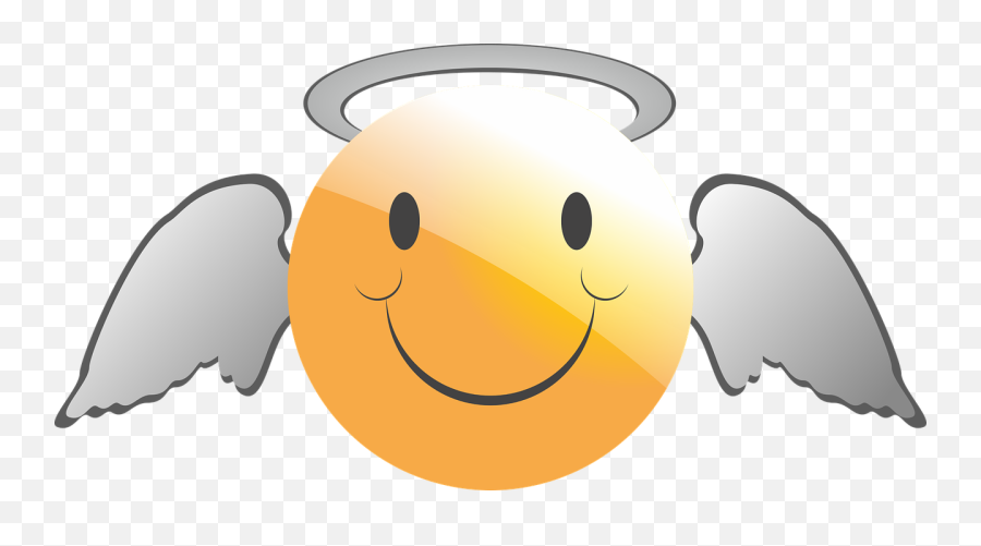 Emoticon Smiley Angel - Kind Smiley Emoji,Angel Emoji