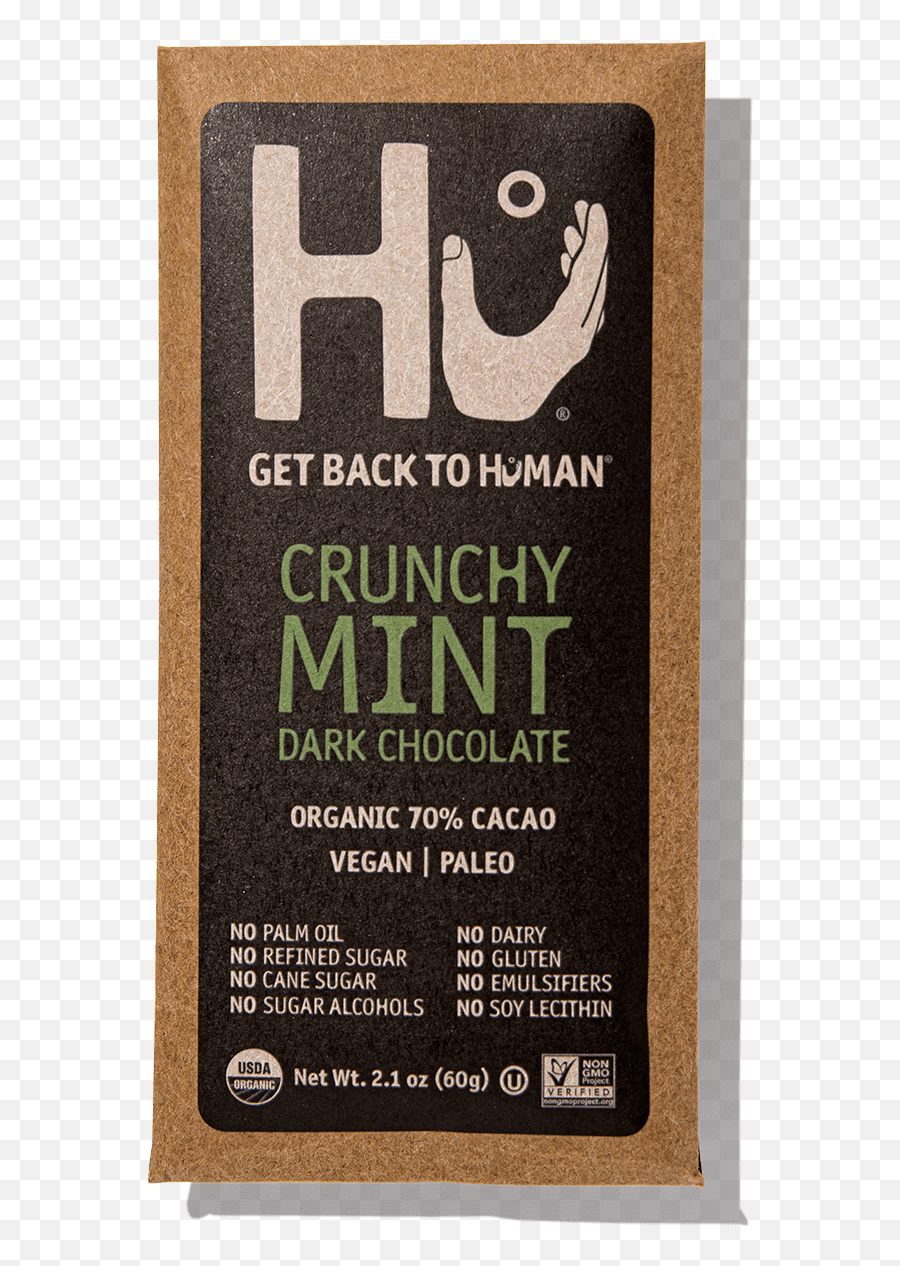 Crunchy Mint Dark Chocolate - Hu Chocolate Emoji,What Emotion Does Mint Represent
