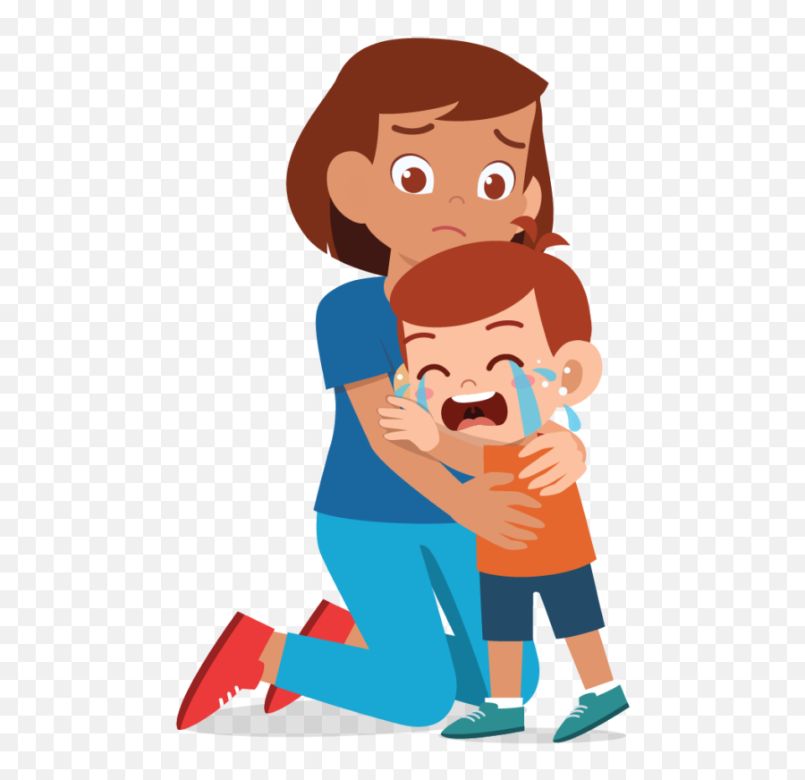 Otpark Llc - Boy Crying To His Mother Clipart Emoji,Emotion Turning Back Pictures