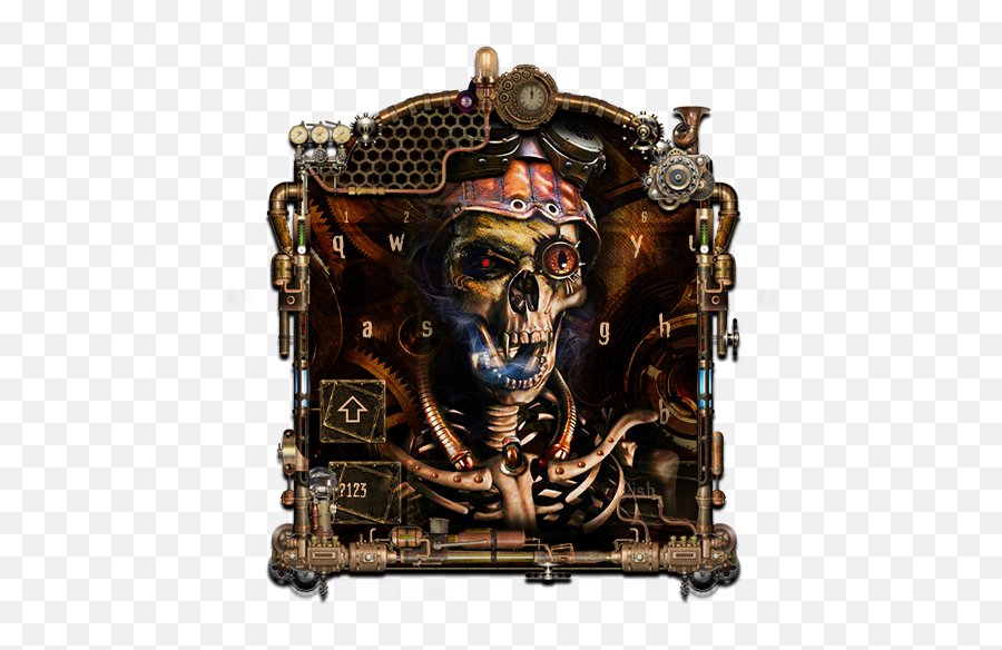 Steampunk Skull Keyboard - Apps On Google Play Scary Emoji,Steampunk Emojis