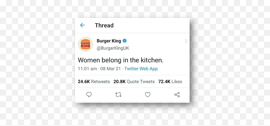 Burger Kings Big Twitter Mistake - Dot Emoji,Her: Dont Play With My Emotions Twitter