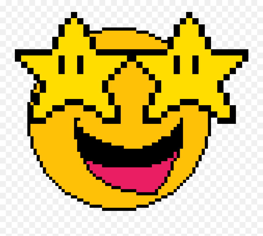 Download The Grinning Star Emoji - Pixel Art Circle Png Sans Undertale En Pixel,Yellow Star Emoji
