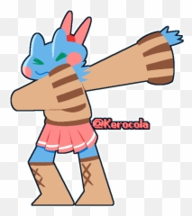 Keroline Dab By Kerocolaa On Newgrounds - Fictional Character Emoji,Emojis Doing The Dab