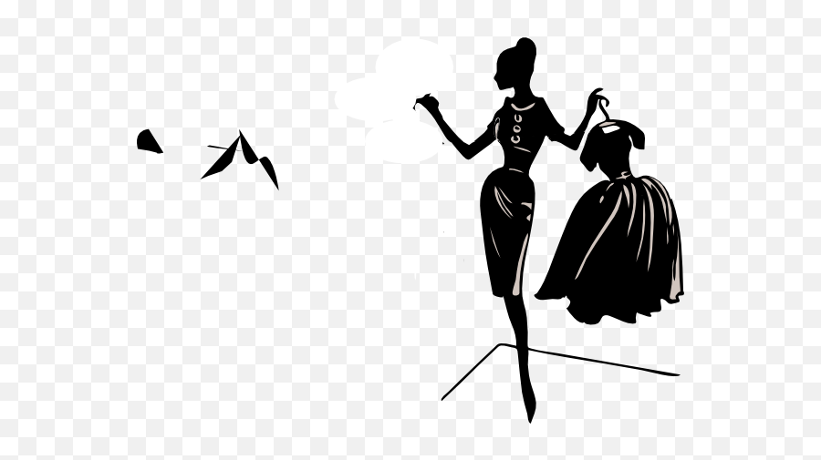 Fashion Shopping Girls Clip Art Free Vector Download - Clipartix Ladies Fashion Clip Art Emoji,Emoji Girls Clothes