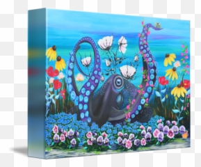 Octopuss Garden - Fine Arts Emoji,Top Emotion Painting