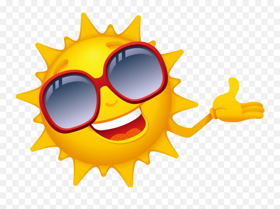 Cartoon Drawing Clip Art - Sun Sunglasses Png Download Sun With Sunglasses Png Emoji,Sun With Sunglasses Emoji
