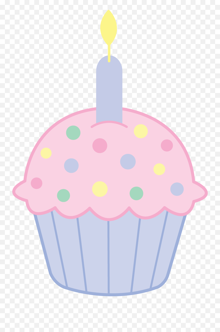 Cupcake Art - Birthday Cupcake Clipart Png Emoji,Emoji Cupcake Liners