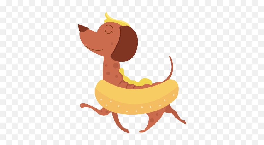 Oscum - Hot Diggity Dog Animal Figure Emoji,Dancing Dog Emoticon