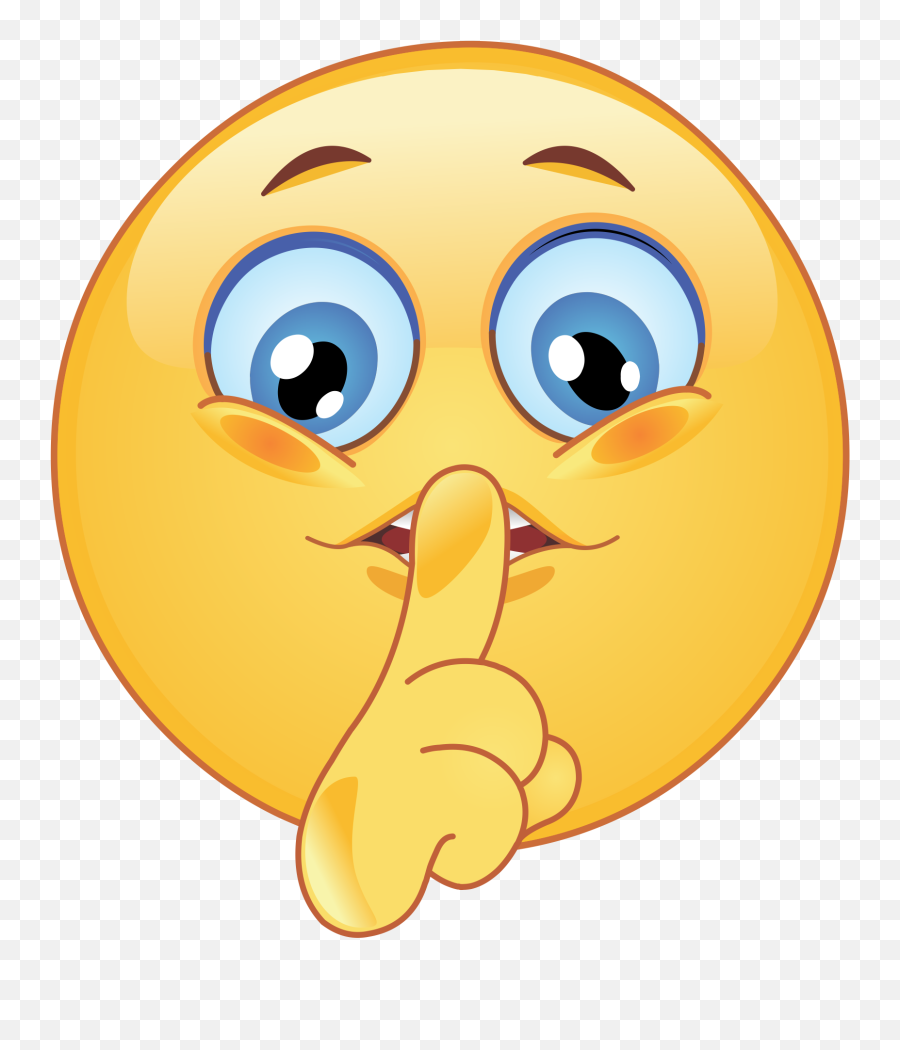 Shushing Emoji Decal - Clipart Shhh Emoji,21 Emoticon
