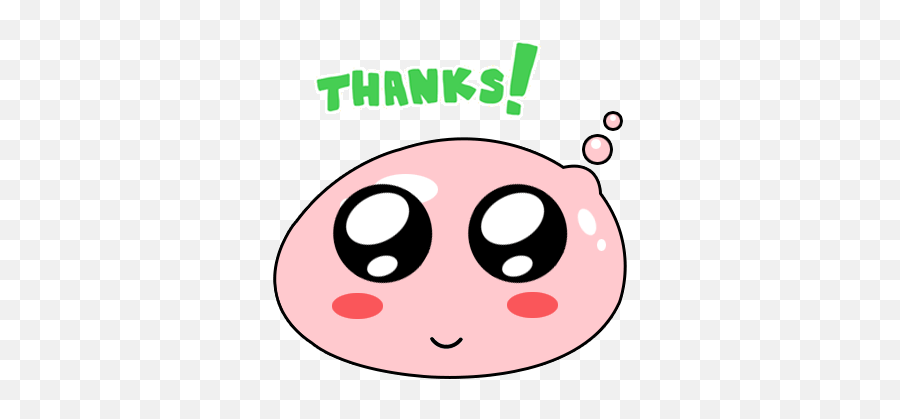 Pink Min Sticker - Dot Emoji,Poring Emoticon Emojis