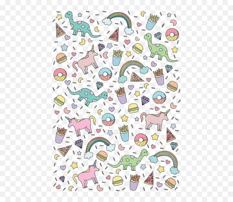Pattern Wallpaper Cute Wallpapers - Unicorn Background Doodle Emoji,Unicorn Emoji Wallpaper For Iphone