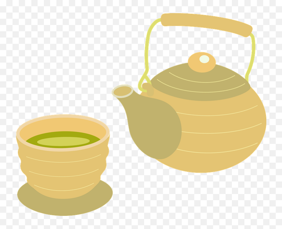 Tea Pot And Bowl Clipart Emoji,Green Tea Emoji