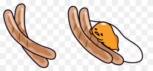 Gudetama And Sausage Cursor U2013 Custom Cursor Browser Extension Emoji,Sausage Man Emoji
