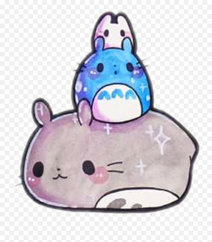Totoro Studioghibli Chibi Anime Sticker By Toxxic Emoji,Totoro Emoji Png