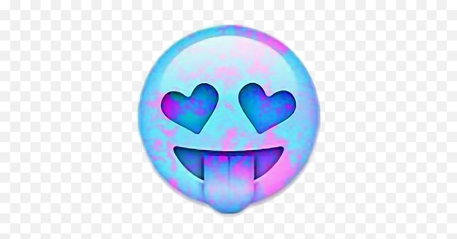 Heart Love Emoji Tumblr Blue Purple Sticker By - Cute Pictures Of Emojis,Emoji Maker Tumblr