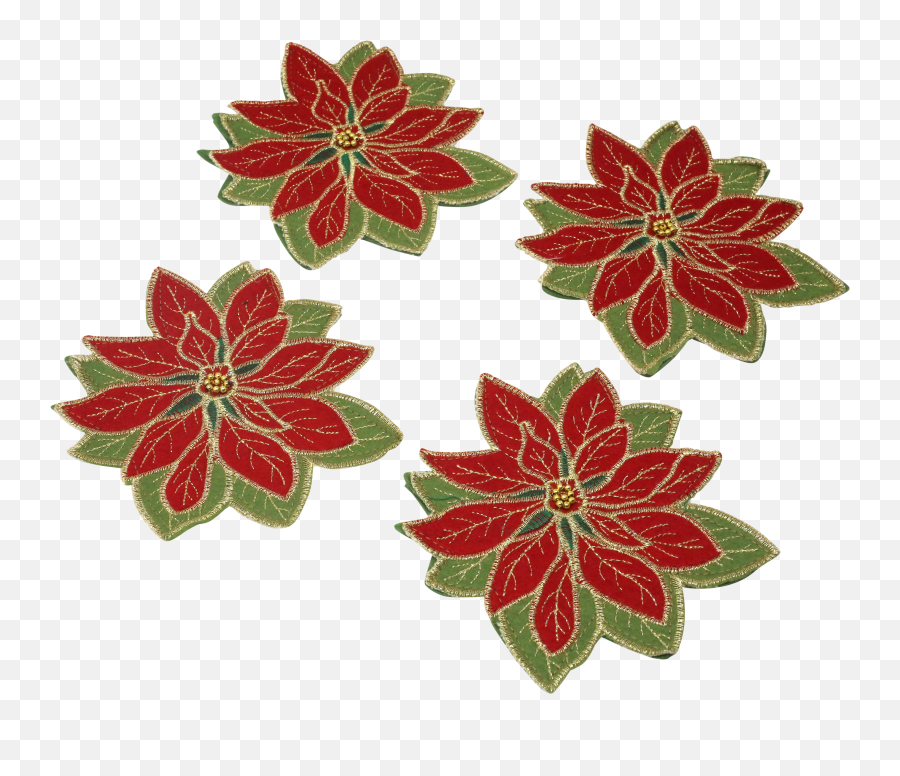 Floral Poinsettia - Decorative Emoji,Poinsettia Emoji