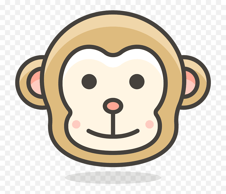 Monkey Face Emoji Clipart - Icon,Emoji De Mono