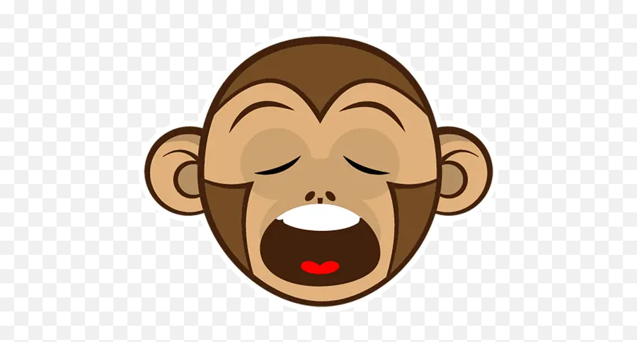 Monkey Emojis Stickers For Whatsapp And - Happy,Monkey Emojis