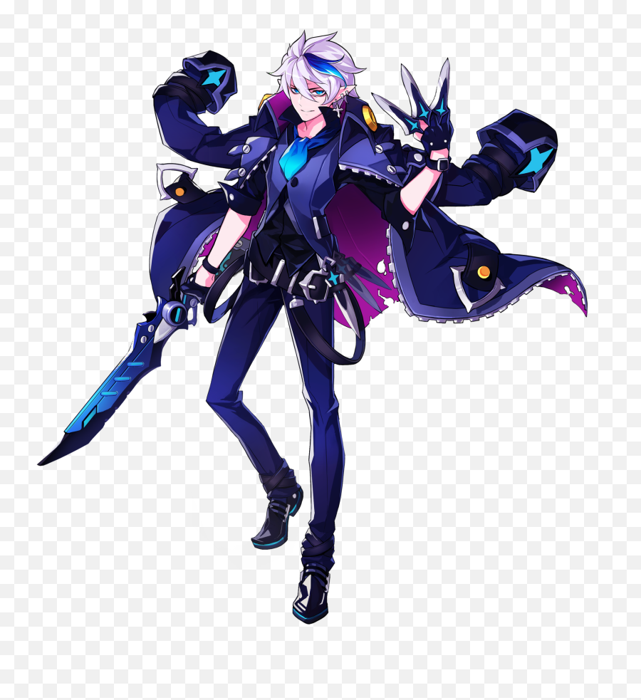 Pin En Elsword Official Illustrations - Elsword Ciel Dreadlord Fanart Emoji,Erbluhen Emotion Fanart