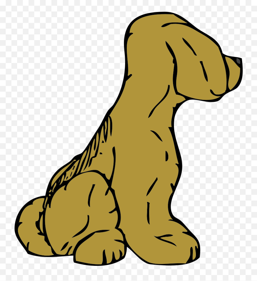 Mean Cartoon Dog - Clipartsco Side View Sit Dog Clipart Emoji,Animated Dog Emoji