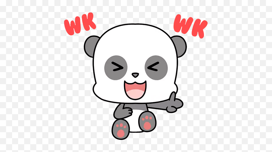 Sticker Panda Cute List - Dot Emoji,Panda Emoji Facebook