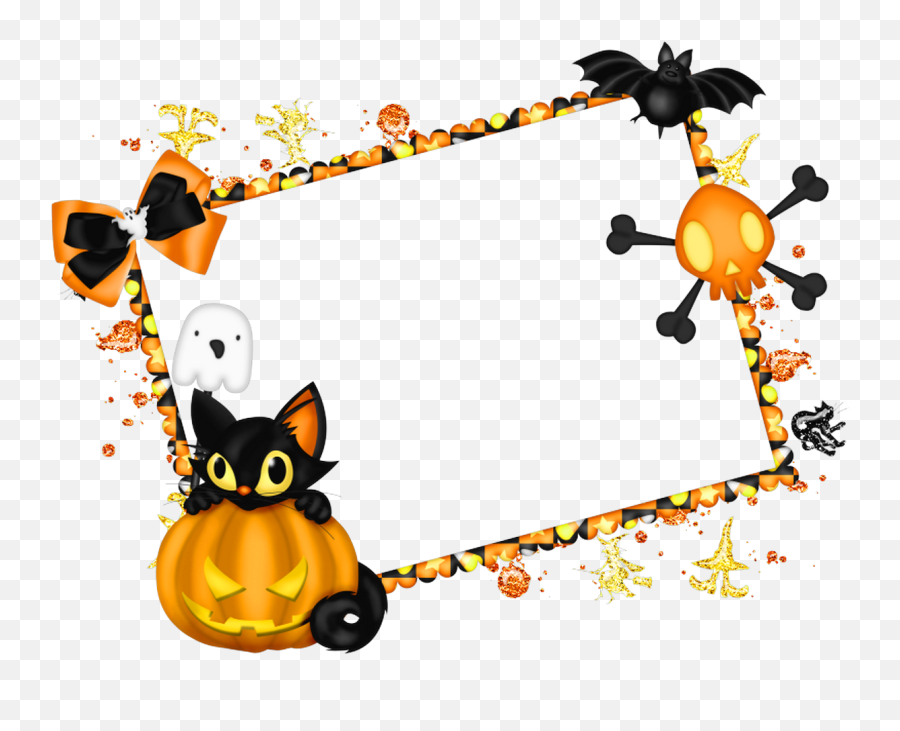 Library Of Png Transparent Party Punch Halloween Free Png - Transparent Halloween Border Clipart Free Emoji,Pumpkin Emotion Sheet