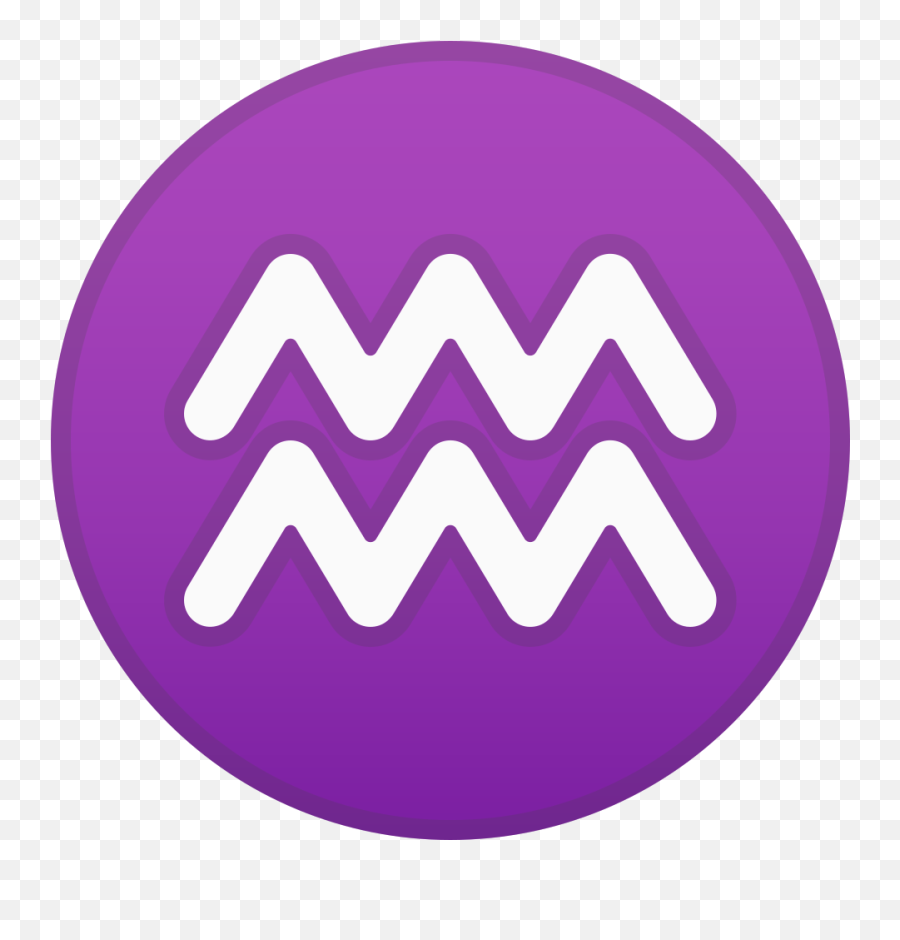 Aquarius Icon - Aquarius Sign Emoji,Png 512x512 Purple Emoji