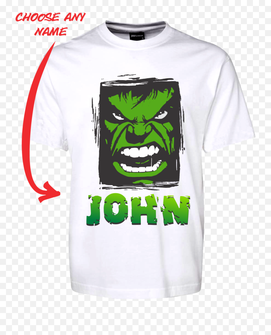 Angry Man Personalised Hulk Style Tee T - Shirt Green Fdg011ht23014 Hulk Emoji,How To Make Emoji Shirts