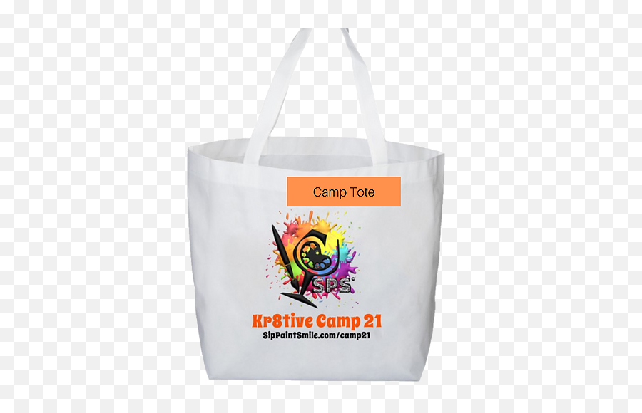 Kr8tive Camp Sip Paint Smile - Tote Bag Emoji,Art Request Emotions