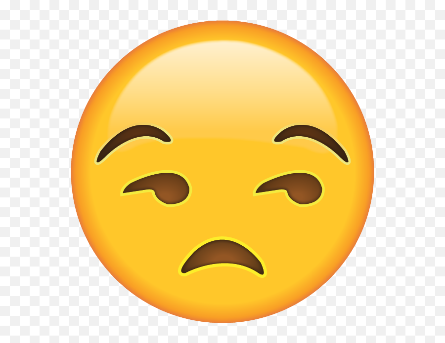 Unamused Emoticon - Unamused Emoji,Emoticon Comparison Unicode