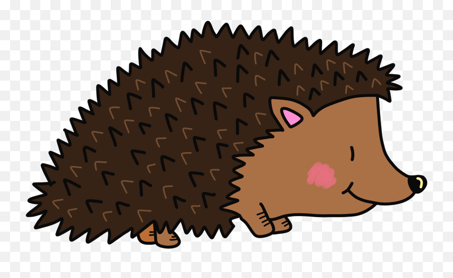 Cartoon Hedgehog Clipart - Autumn Animal Clipart Emoji,Porcupine Emoji