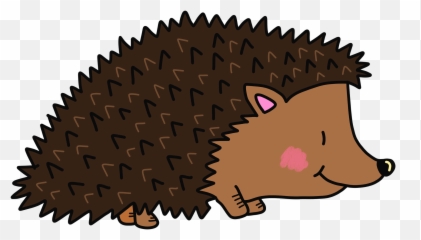 Cartoon Hedgehog Clipart - Autumn Animal Clipart Emoji,Porcupine Emoji