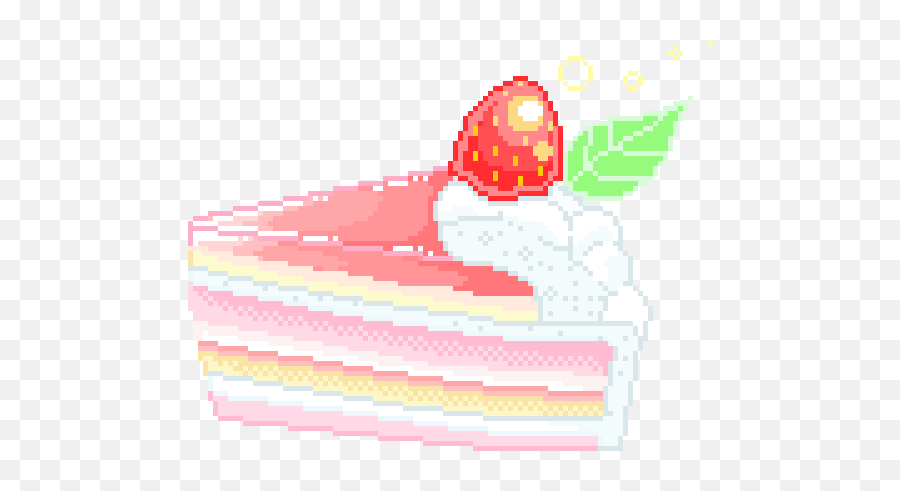 Kawaii Pixel Gif Png - Novocomtop Strawberry Cake Animated Gif Emoji,All Quotev Emoticons