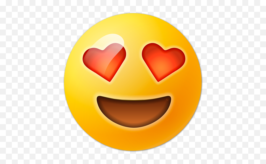 Wall Stickers Smiling Face With Heart - Cara Emoji De Corazon,Heart Emoticons