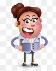 Clay Business Woman Cartoon Vector - Cartoon Brayden Emoji,Caricature Emotions