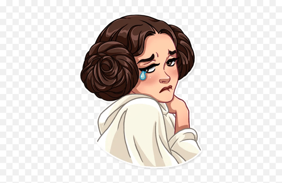 Pin On Print - Hair Design Emoji,Princess Leia In Emoji