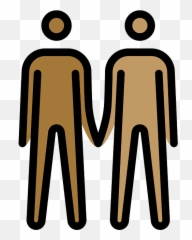 Piel Oscuro Medio Y Tono De Piel Claro - Personas Animadas Emoji,Emoji Mujer La Mano