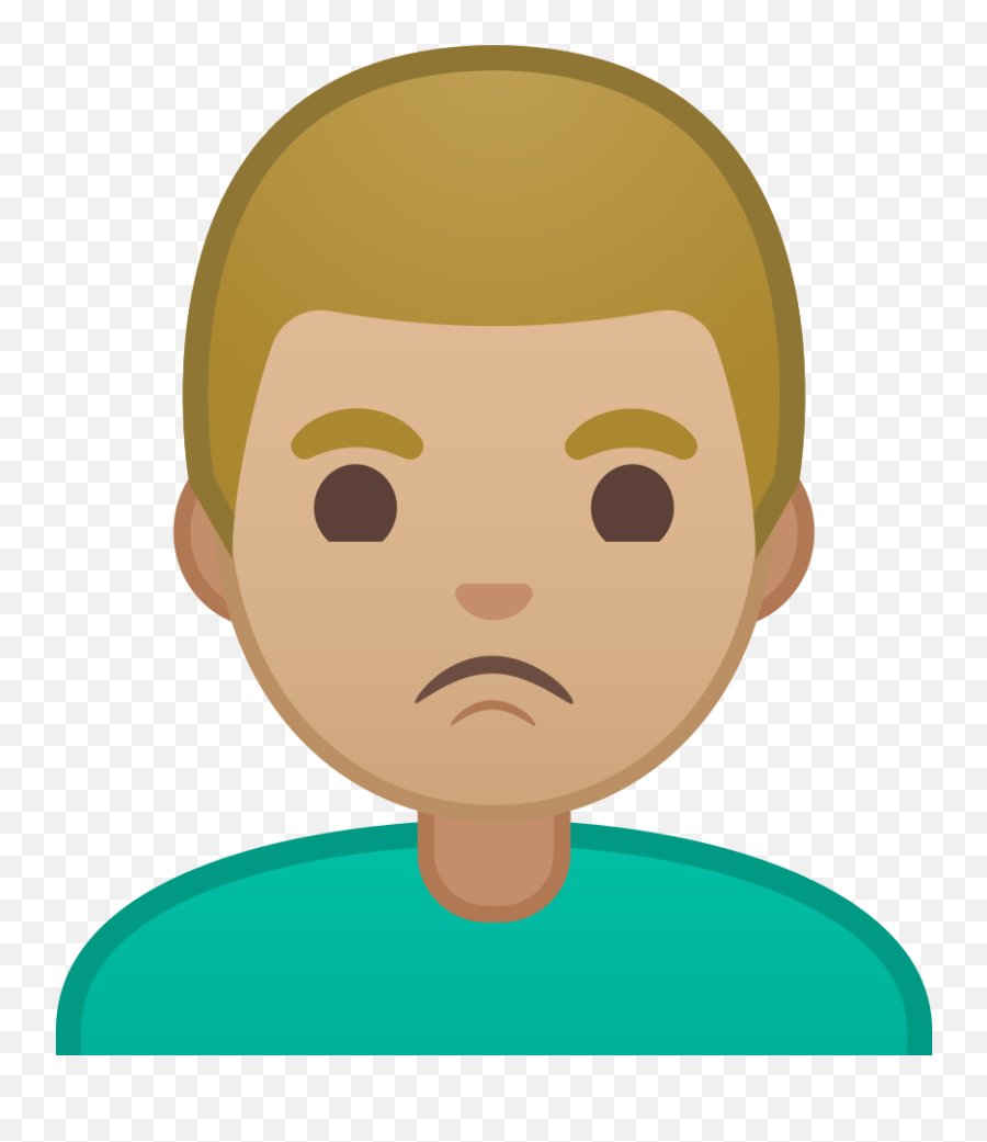 Man Pouting Medium Light Skin Tone Icon - For Adult Emoji,Pouty Emoji