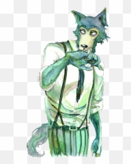Sticker - Anime Bunny And Wolf Drawing Emoji,Legosi Emoji
