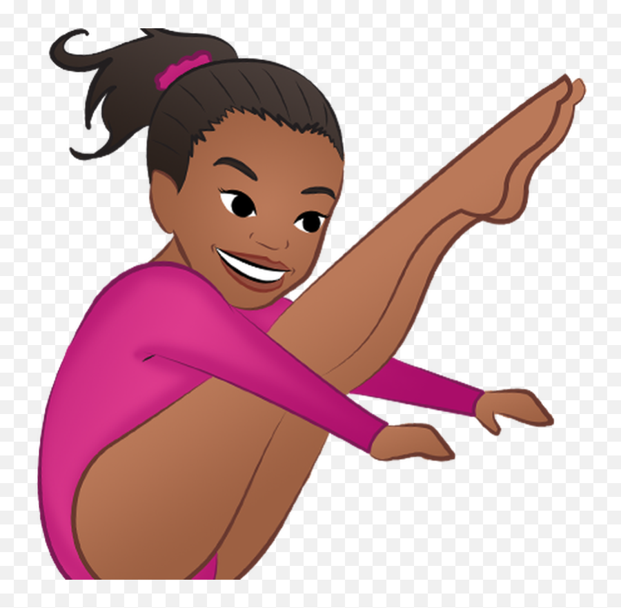 Gymnastics Clipart Emoji - Emoji Gimnasta Transparent Png For Women,Bottle Cap Emoticon