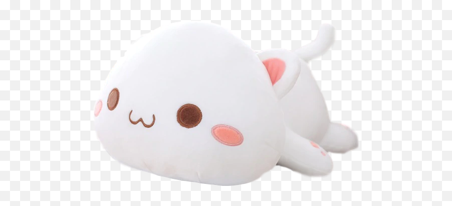 Kawaii Lying Cat Plush 4 Variants 3 Sizes - Soft Emoji,Plushi Miniz Emojis