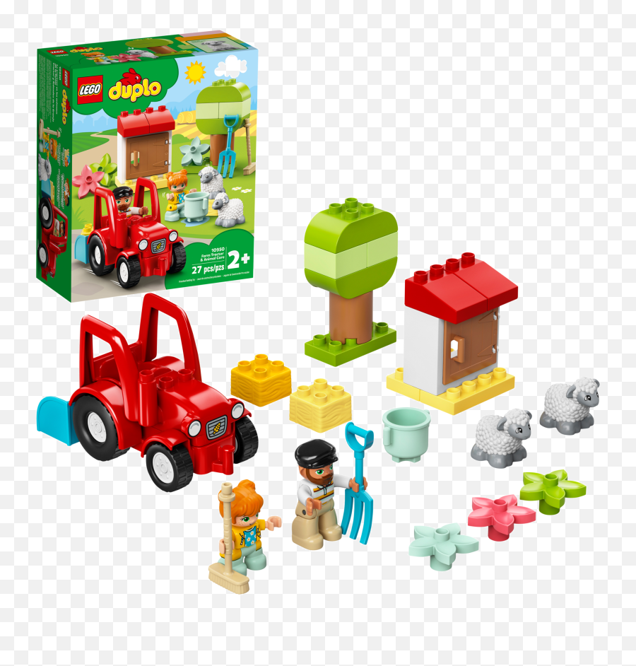 Lego Duplo Farm Tractor Animal Care Emoji,Drawing Emotions On Duplos