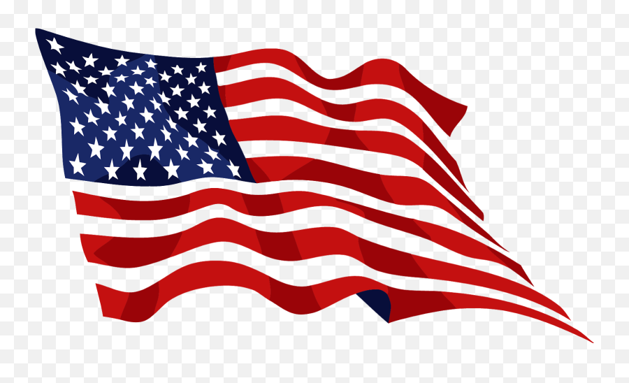 American Flag Clip Art Pictures - Transparent Waving American Flag Png Emoji,Waving American Flags Animated Emoticons