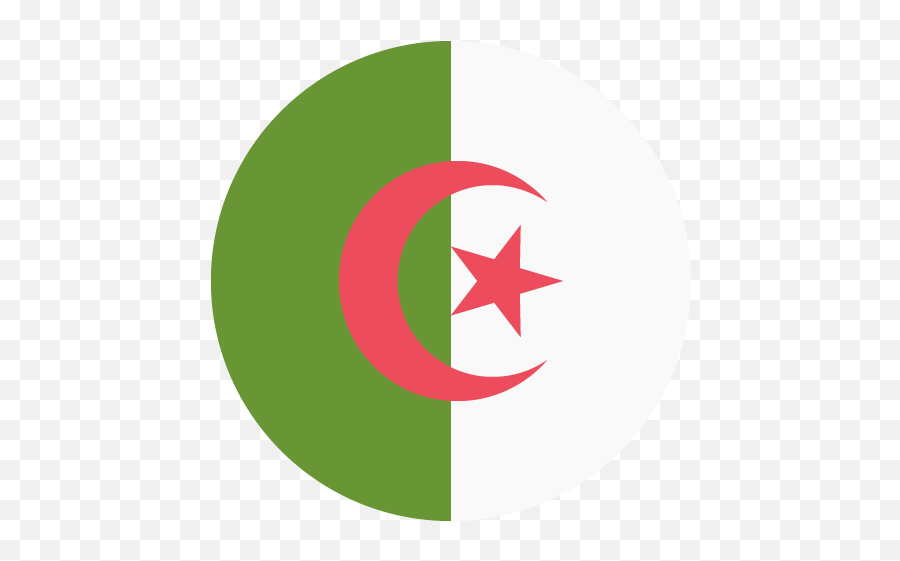 Rooster Id 12456 Emojicouk - Algeria Flag Round,Rooster Emoji