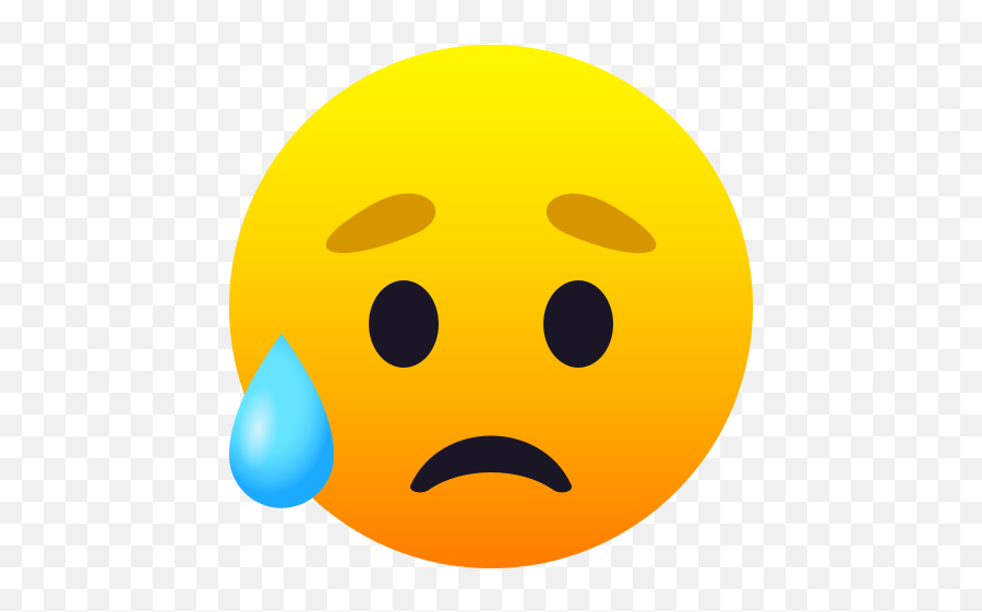 Emoji Sad But Relieved Face - Emoji Triste,Pensive Emoji