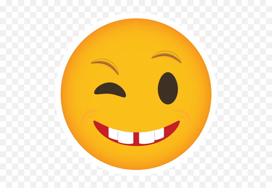 Phone Emoji Sticker Winking Smile - Maria Amelia Doces,Winking Emoji