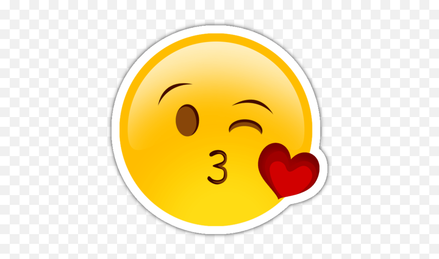 Kalpli Öpücük - Smiley Kiss Png Emoji,Kalp Emoji