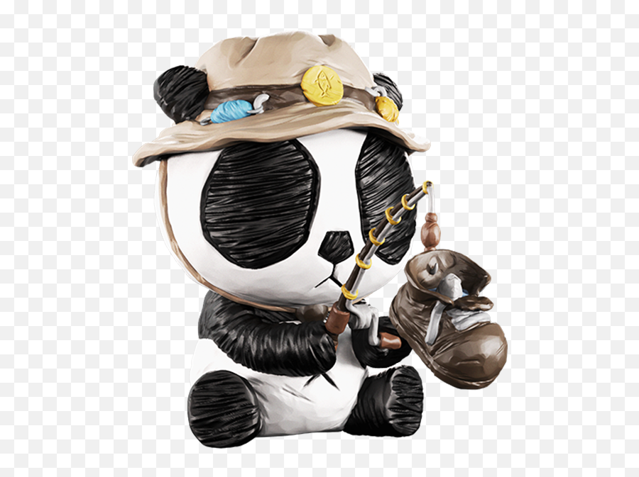 The Toy Chronicle Panda Ink - Fish By Cacooca X Mighty Jaxx Fictional Character Emoji,Skull Fish Fish Emoji